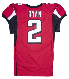 2015 Matt Ryan Game Used Atlanta Falcons Home Jersey Photo Matched To 11/22/2015 (Resolution Photomatching & NFL-PSA/DNA)